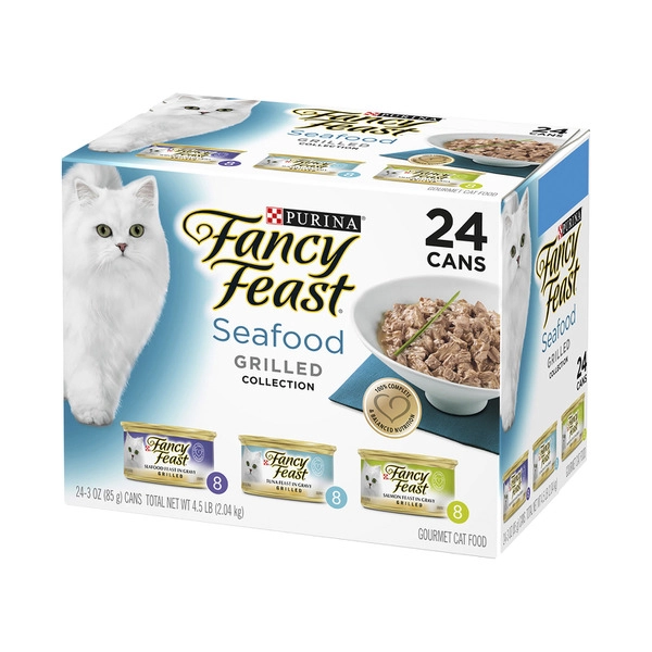 Fancy Feast Seafood Grilled Collection Cat Food 24X85g 24 Pack