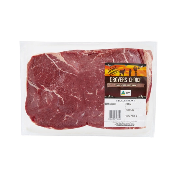 Drovers Choice No Added Hormone Beef Blade Steak approx. 1.2kg