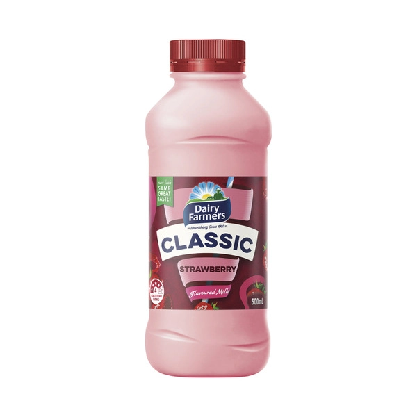 Dairy Farmers Classic Strawberry Flav Milk 500mL