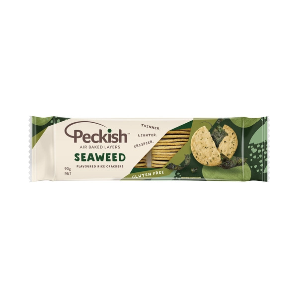 Peckish Rice Crackers Seaweed 90g