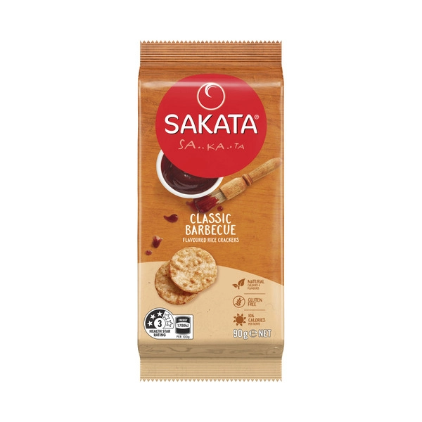 Sakata Vertical. SAKATA RICE CRACKERS:BARBEQUE:.:90 GRAM 