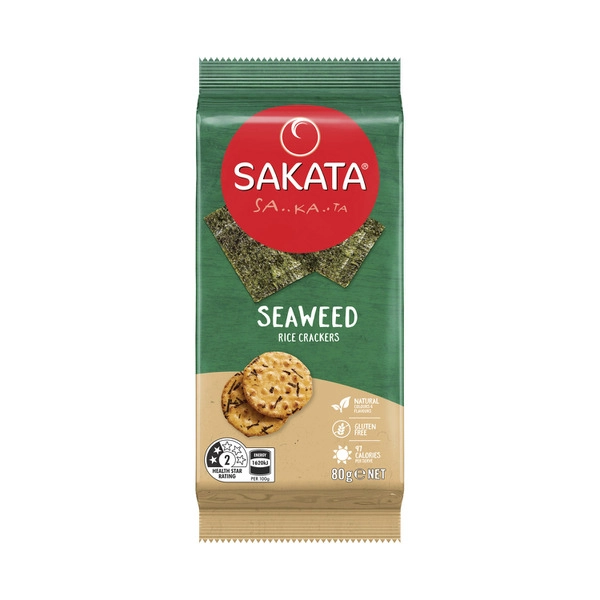 Sakata Vertical. SAKATA RICE CRACKERS:SEAWEED:.:80 GRAM 