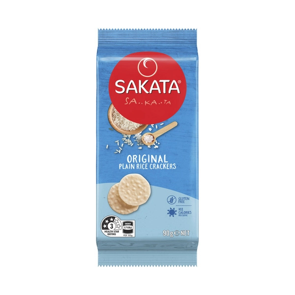 Sakata Vertical. SAKATA RICE CRACKERS:PLAIN:.:90 GRAM 