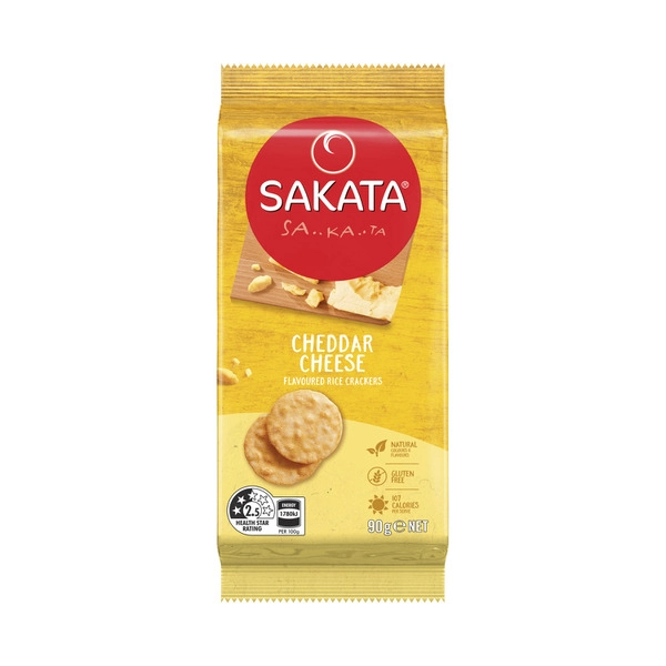 Sakata Vertical. SAKATA RICE CRACKERS:CHEESE:.:90 GRAM 