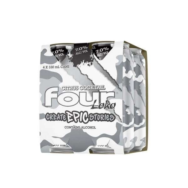 Four Loko Four Loko White Can 330mL : PACK4 