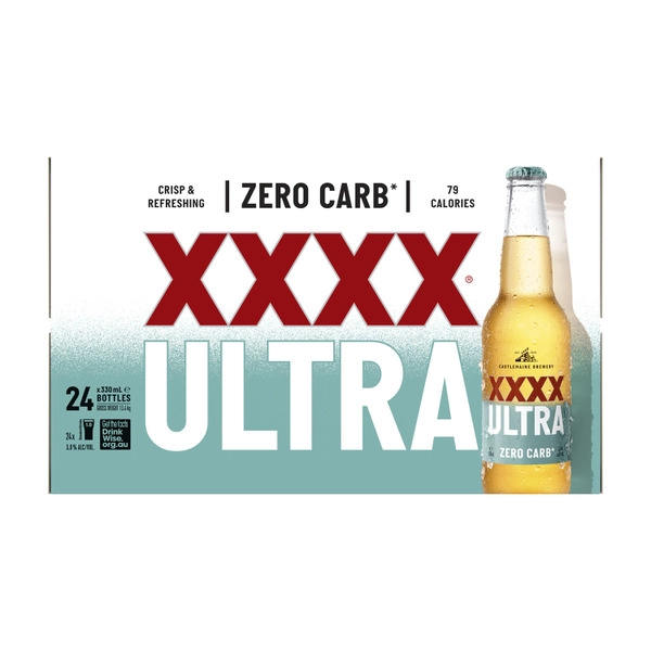 XXXX Ultra Bottle 330mL 24 Pack