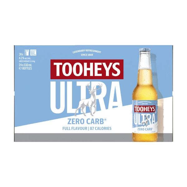 Tooheys Ultra Bottle 330mL 24 Pack