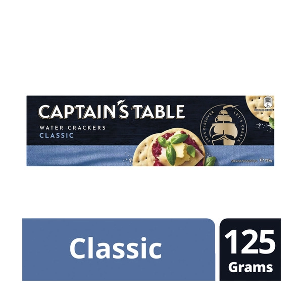 Captain's Table Classic Water Crackers 125g