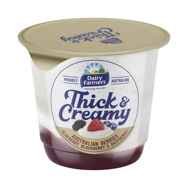 Dairy Farmers Thick & Creamy Yoghurt Australian Berry 140g