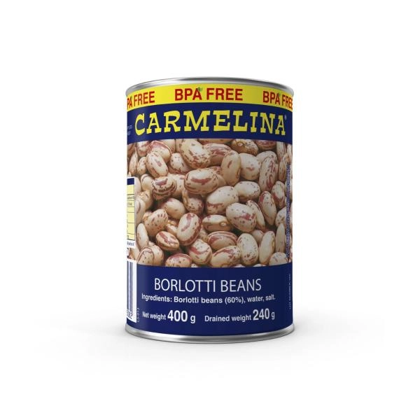 Carmelina Borlotti Beans 400 GRAM