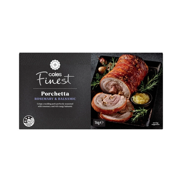 Coles Finest Balsamic & Rosemary Porchetta 1kg