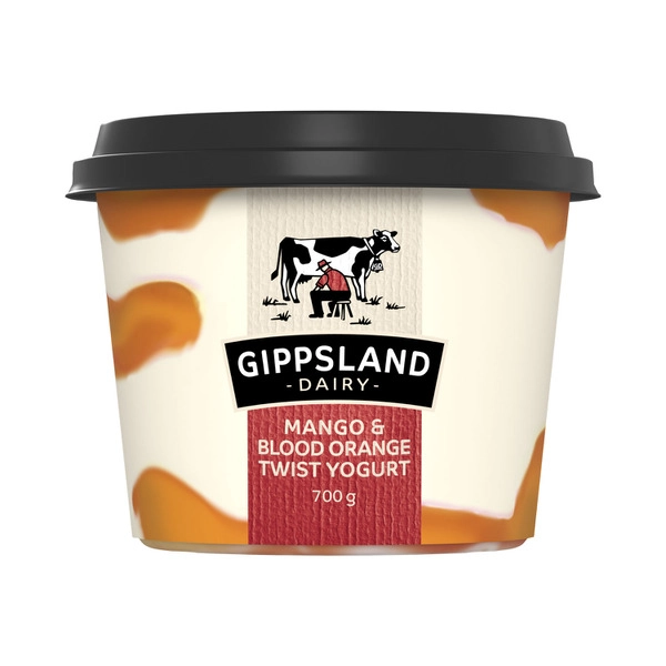 Gippsland Dairy Mango & Blood Orange Twist Yoghurt 700g