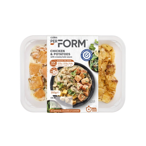 Coles Perform Chicken & Potatoes 350g