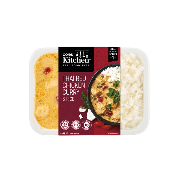 Coles Kitchen Thai Red Chkn Curry 350g