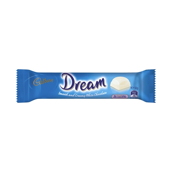 Cadbury Chocolate CADBURY DREAM WHITE CHOCOLATE BAR 50G 