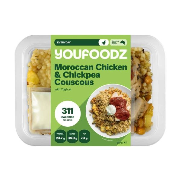 Youfoodz Regular Chicken Chickpea Coucous 310g