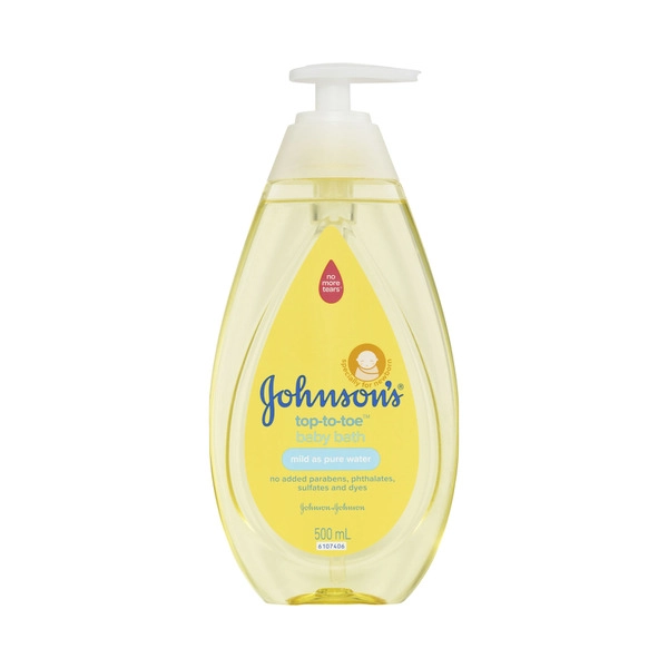 Johnson's Top-To-Toe Gentle Newborn Cleansing Tear-Free Mild Baby Bath 500mL