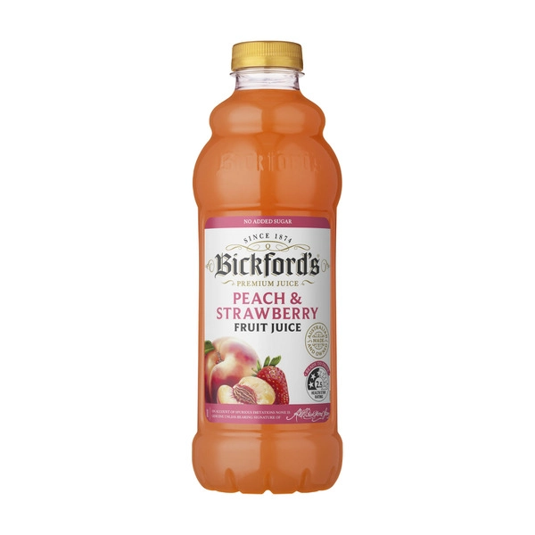 Bickfords Juice Peach & Strawberry 1L