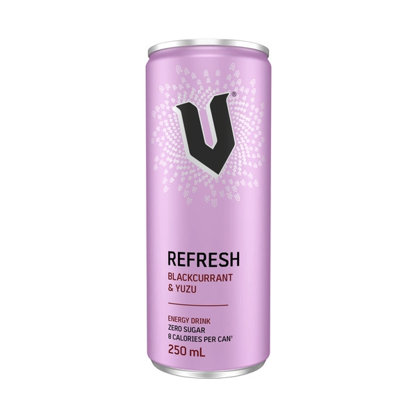 V Energy Drink Can Blackcurrant Yuzu 250mL