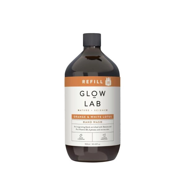 Glow Lab Hand Wash Refill Orange & White Lotus 900mL