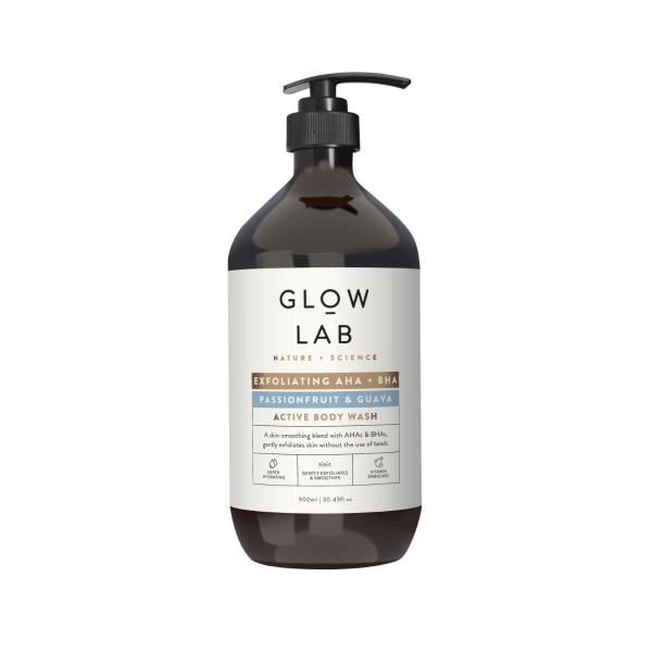 Glow Lab Body Wash Active Exfoliating Aha + Bha 900mL