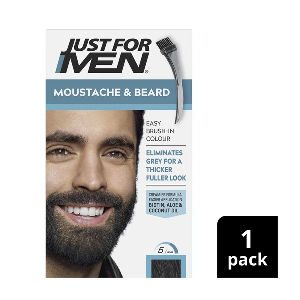 Just For Men Moustache-Beard Black 1 each