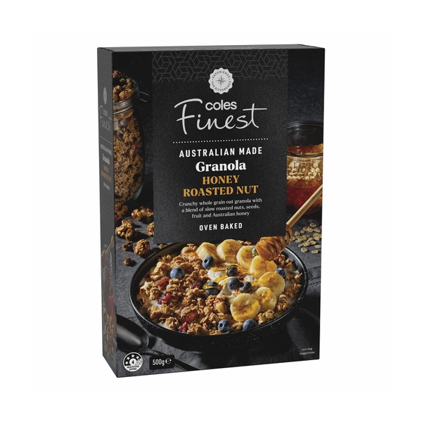 Coles Finest Granola Honey Roasted Nut 500g