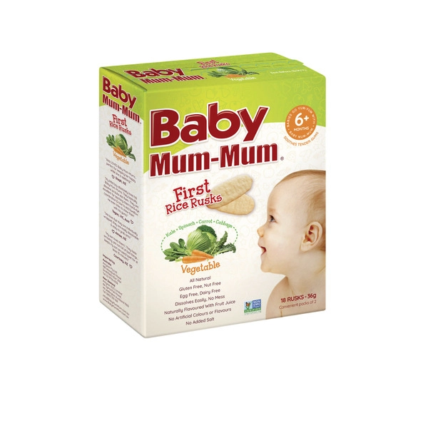 Baby Mum-Mum First Rice Rusk Vegetable +6 Months 36g