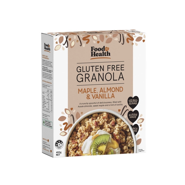 Food For Health Gluten Free Granola Maple Almond & Vanilla 400g