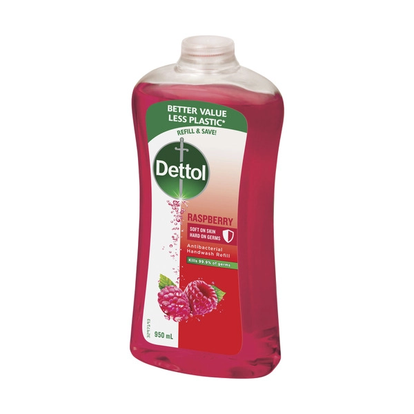 Dettol Hand Wash Anti-Bacterial Raspberry Refill 950mL