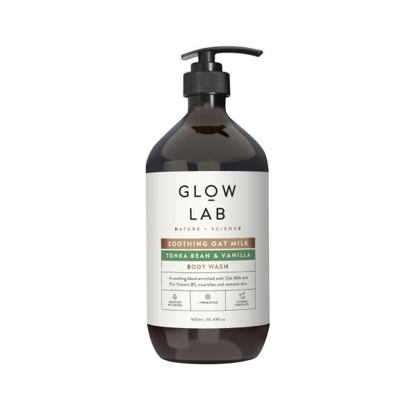 Glow Lab Body Wash Oat Milk- Tonka Bean & Vanilla 900mL