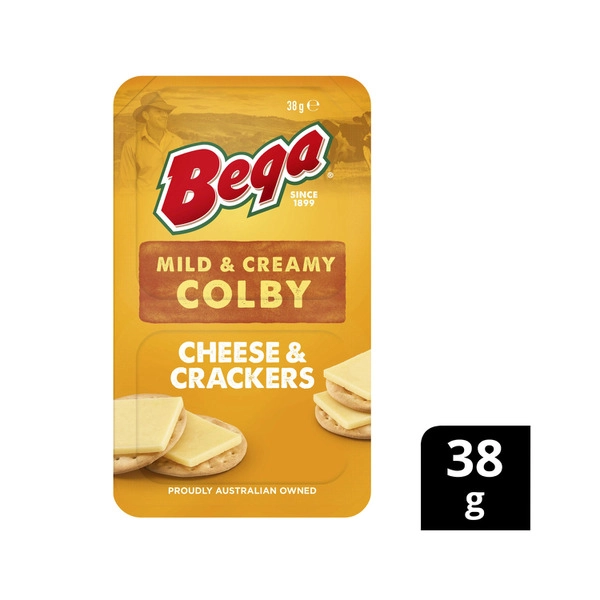 Bega Colby Water Cracker Snack 38g