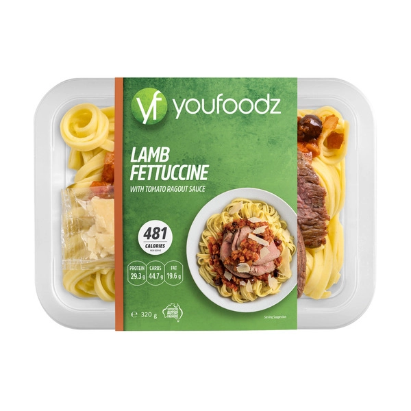 Youfoodz Regular Lamb Fettuccine With Tomato Ragout Sauce 320g