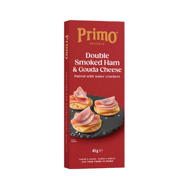 Primo Reserve Double Smoked Ham Gouda & Water Crackers 45g