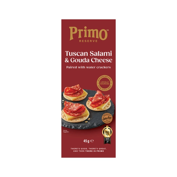 Primo Reserve Tuscan Salami Gouda & Water Crackers 45g