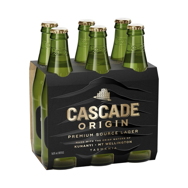 Cascade Origin Premium Source Lager Bottle 375mL 6 Pack