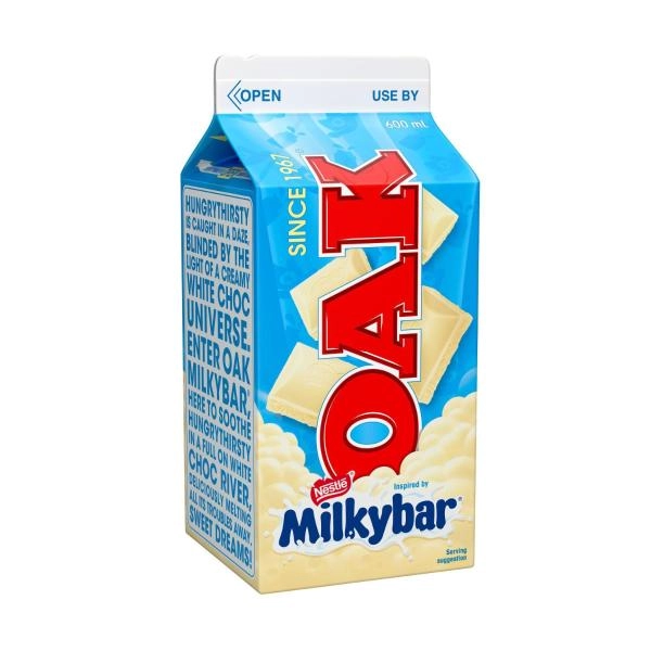 Oak Milky Bar Flavoured Milk 600mL