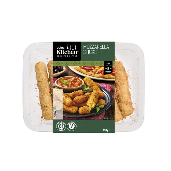 Coles Kitchen Mozzarella Sticks 160g