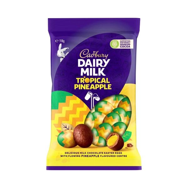 Cadbury Dairy Milk Pineapple Easter Egg Bag 118g