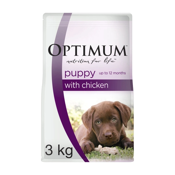 Optimum Puppy All Breed Dry Dog Food with Chicken 3kg