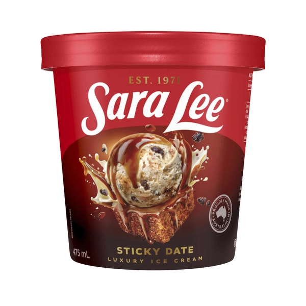 Sara Lee Ice Cream Sticky Date 475ML