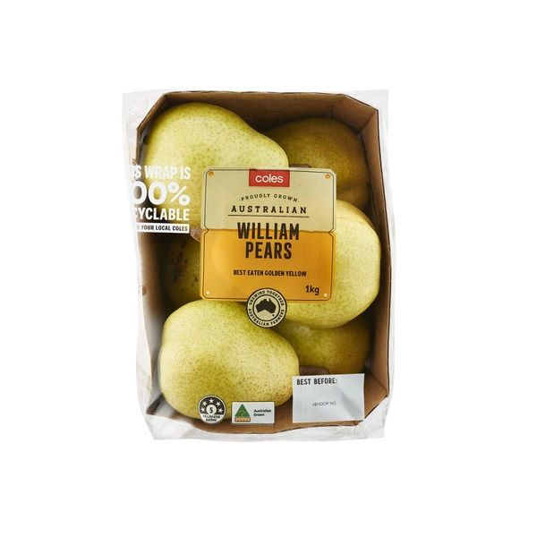 Coles William Pears 1kg 1 each