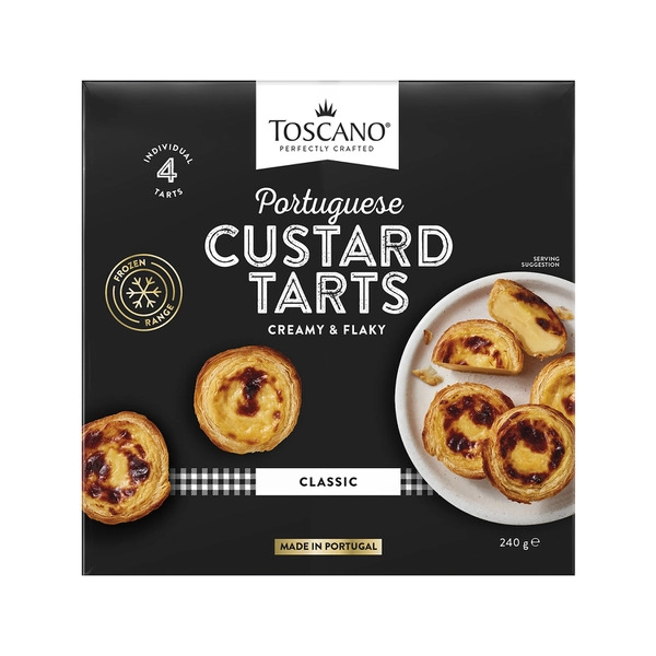 Toscano Portuguese Custard Tarts 240g