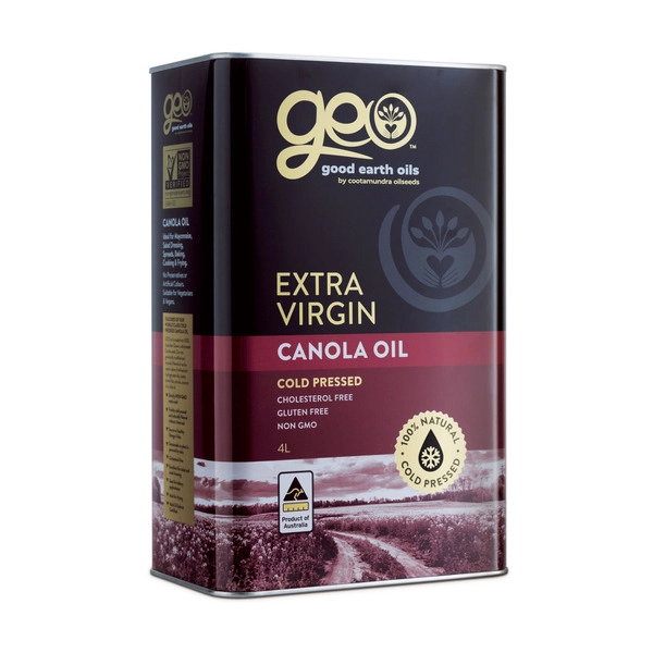 Good Earth Oils Extra Virgin Canola Oil 4L