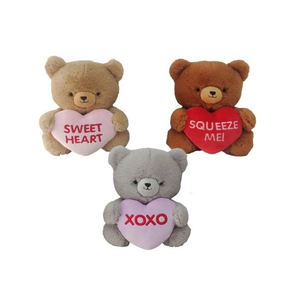 Valentine Bear W/heart Sml 1EACH