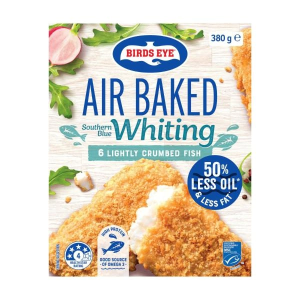 Birds Eye Air Baked Southern Blue Whiting 380g