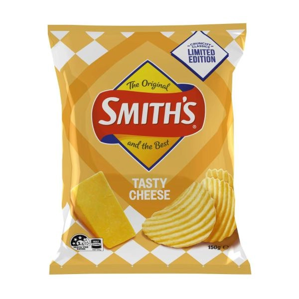 Smiths Crinkle Potato Chips Tasty Cheese 150GRAM