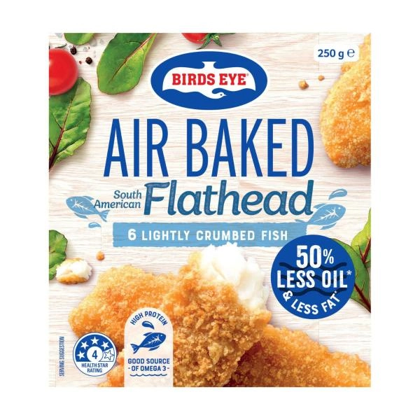 Birds Eye Air Baked Flathead Fillets 250g