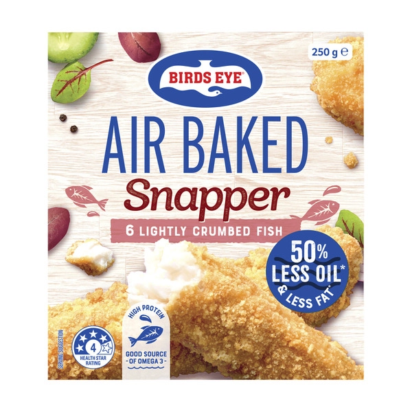 Birds Eye Air Baked Snapper Fillets 250g