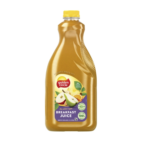 Golden Circle Breakfast Juice No Added Sugar Pineapple Fruit Juice 2L